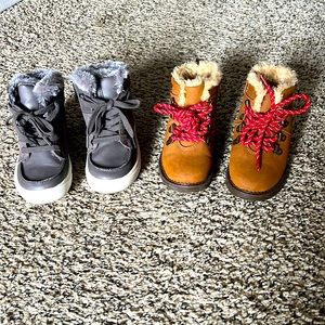 Cat & Jack fuzzy boot bundle